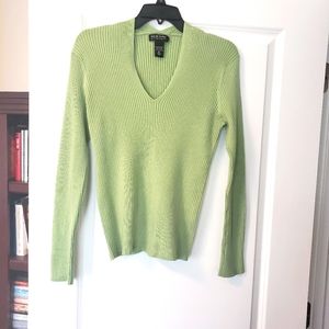 Mint Green Ribbed Sweater
